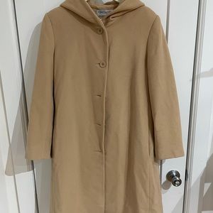 VTG 80s Hooded Wool Coat